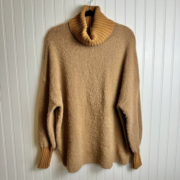 Offline By Aerie Brown Turtleneck Pullover Sweater Oversized - Picture 1 of 5